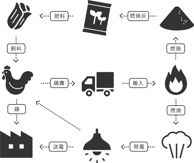 鶏糞を利用しエネルギーを作り出すバイオマス発電 鶏糞を利用しエネルギーを作り出すバイオマス発電
