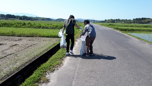 田んぼぜ清掃2